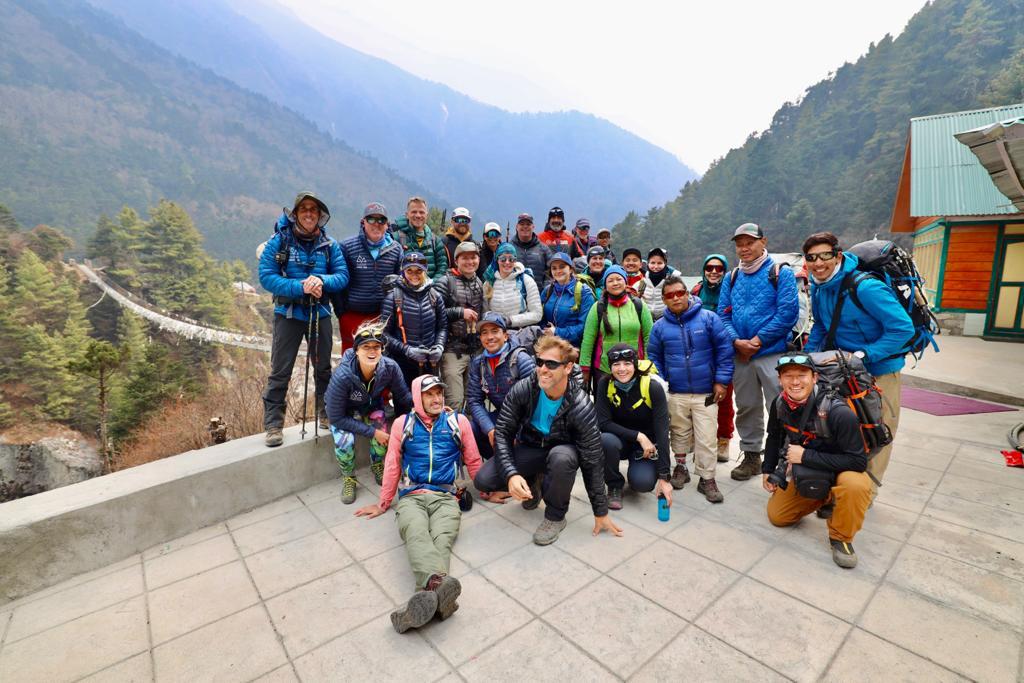 Private team and trekkers getting ready for their day - Photo Bryan Hill