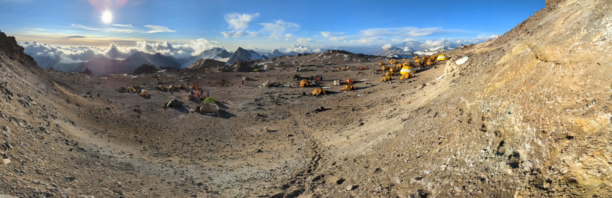 Camp 2, Nido de Condores at 18,100 feet - Robert Jantzen