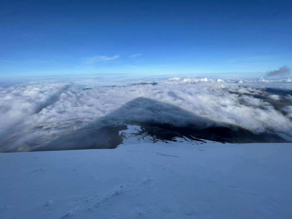 Chimborazo's shadow at sunrise - Edgar Parra