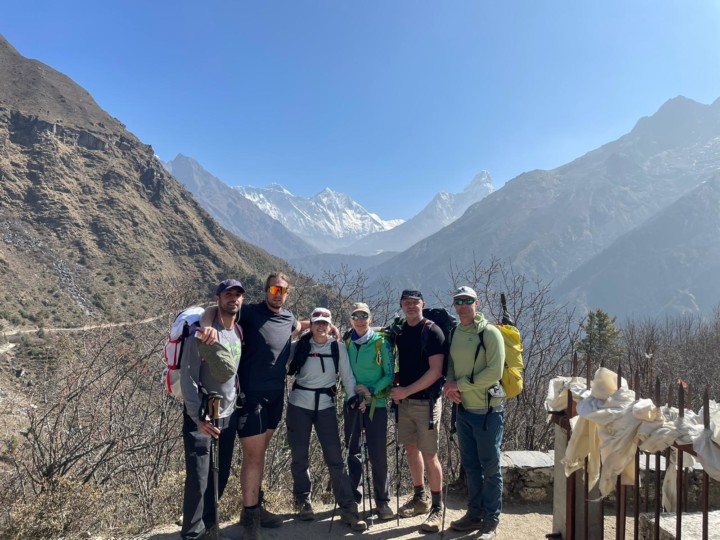 Western Guided team in Tengboche - Photo Casey Grom