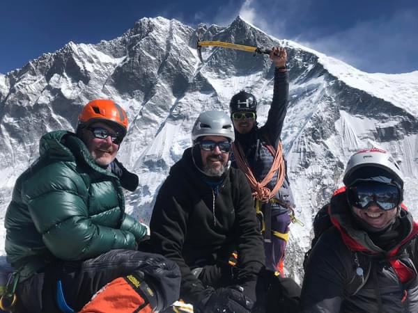 3 Peaks team on the summit of Island Peak! - Photo Shane Boyd